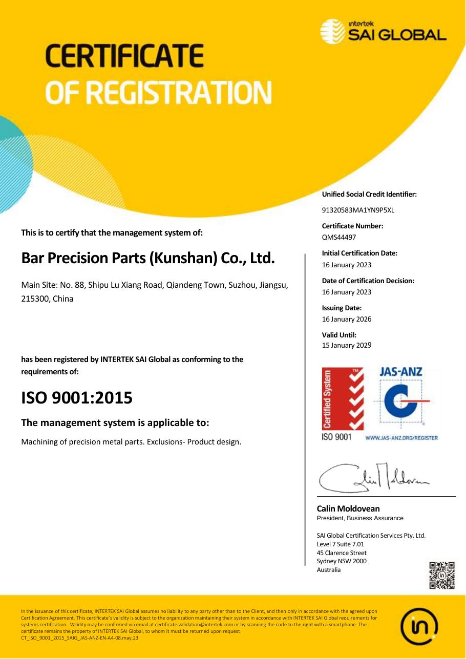 ISO 9001:2015 — QMS44497